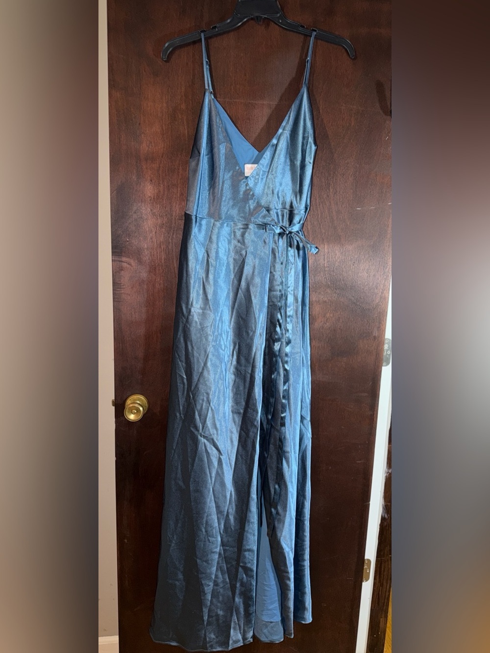 Birdy Grey Cindy Dress- Shiny Satin- Twilight Blue- XXL